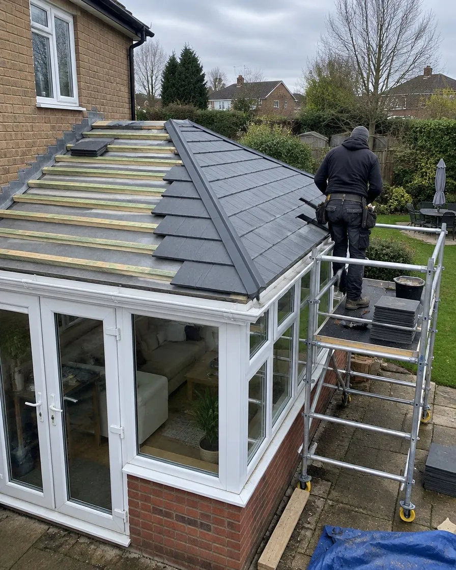 Conservatory roof replacement in Truro