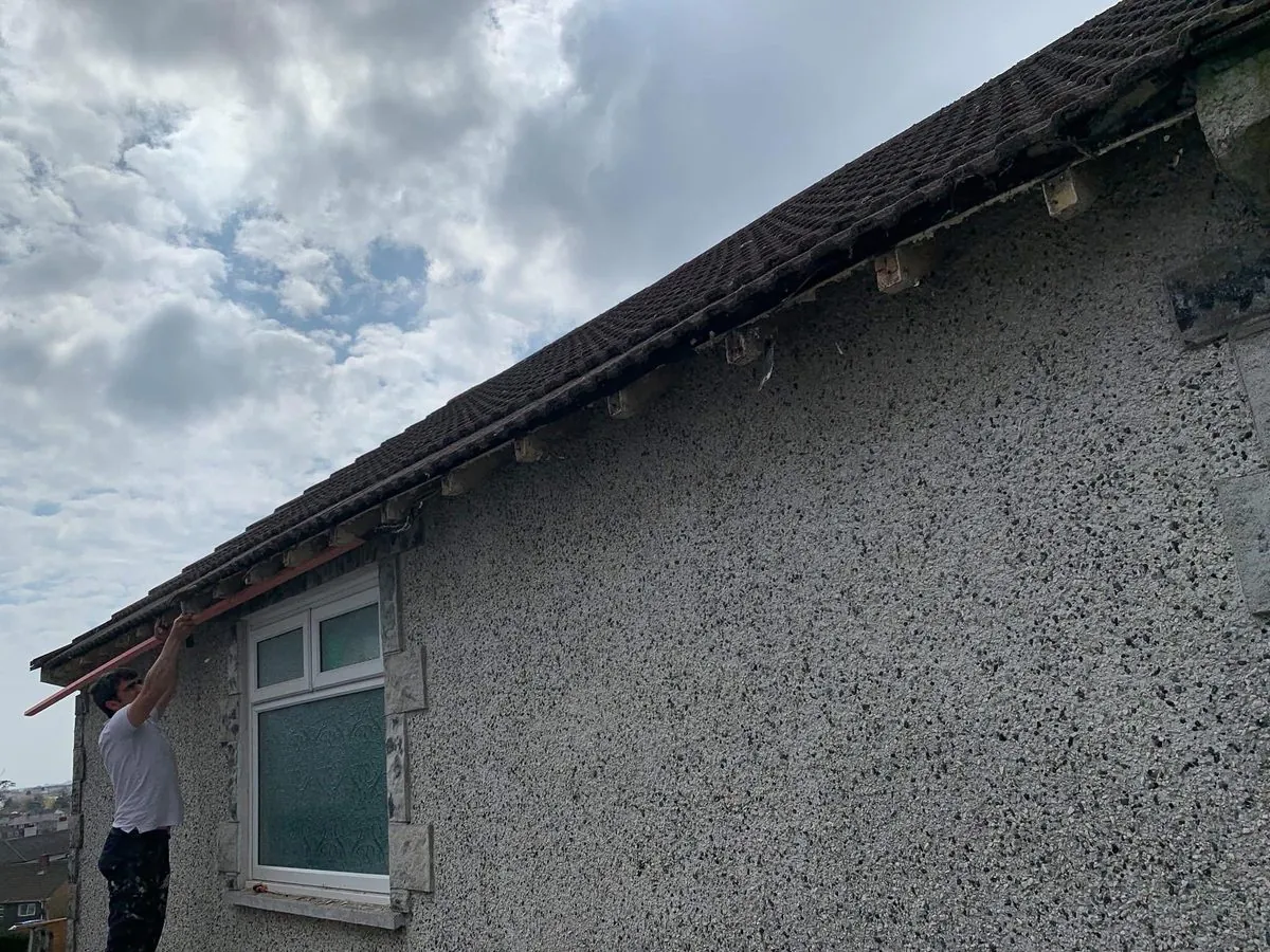 White uPVC fascias and soffits on a bungalow in Truro